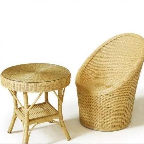 Wicker rattan chair 02